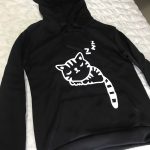 Kawaii Sleeping Cat Hoodie photo review