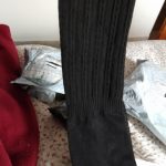 Autumn Style Cute Black Twisted Knee Stockings photo review