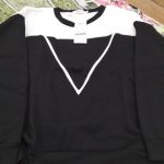 Winter New Fashion Black and White Patchwork Sweatshirt photo review