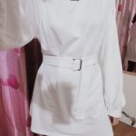Long Sleeve Belt Dress Korean Style photo review