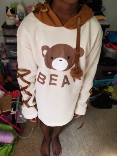 Harajuku Bear Hoodie photo review