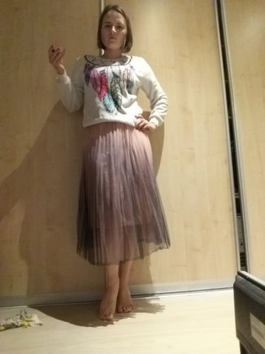 Long Tulle Gradient Korean Skirt photo review