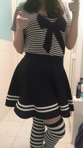 Cute Winter Striped Skirts photo review