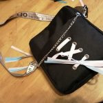 Fashionable and Cute Chain USB Backpack in Black & White photo review