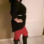Black Knee High Boots photo review