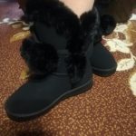 Yarn Elastic Ankle Flat Boots photo review