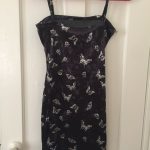 Butterfly Print Goth Black Dress photo review