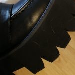 Black Lace up High Heel Boots photo review