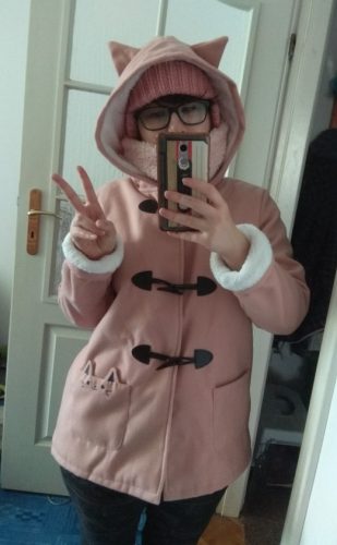 Lovely Cat Pockets Hoodie photo review