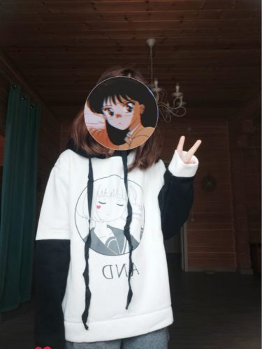Kawaii Anime Hoodie photo review