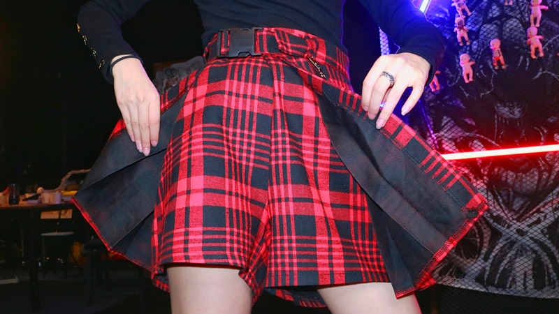 Pocket Irregular Skirt Fashion Harajuku Gothic Retro Chain