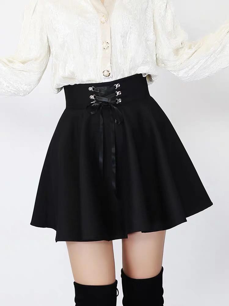 High Waist Black Mini Skirt