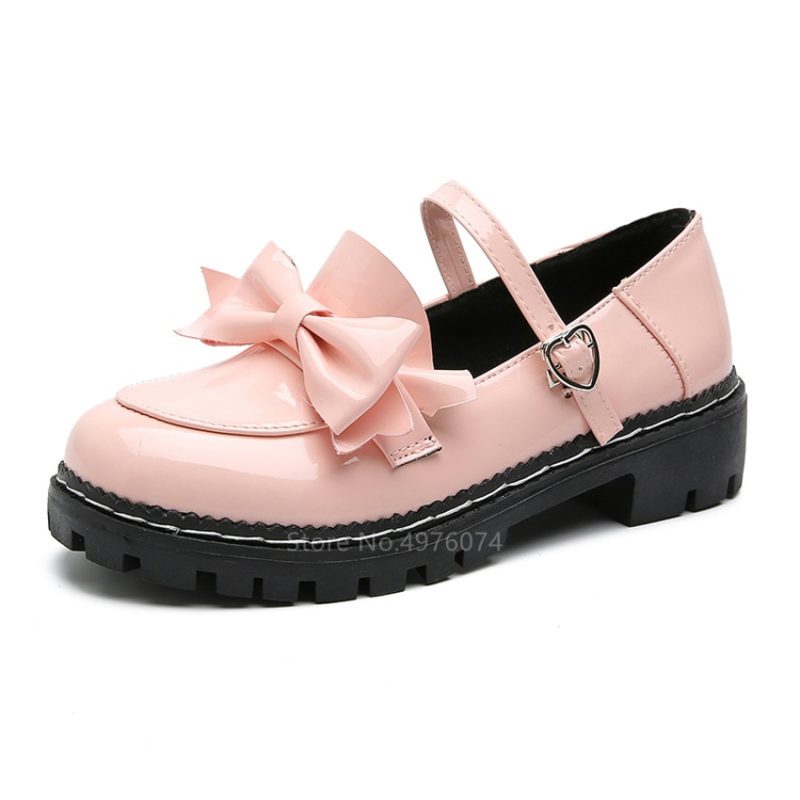 Japanese College Girls Round Toe Lolita Shoes