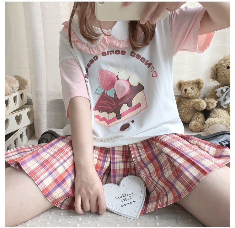 Lolita Style Cute Cake T-shirt