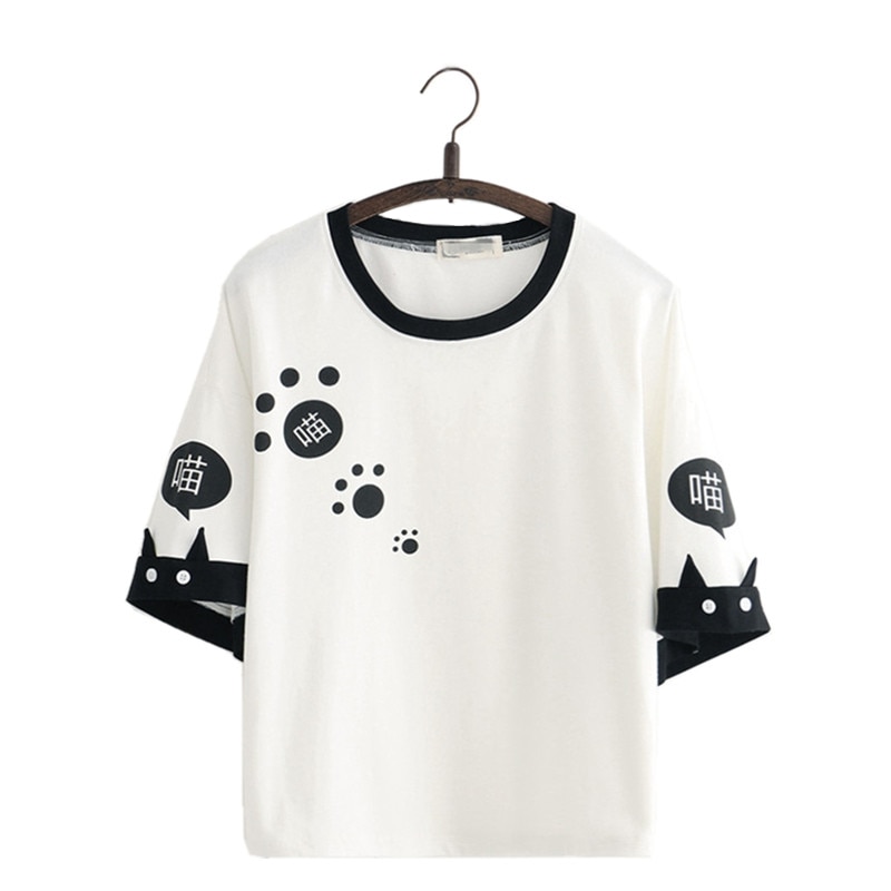 Mori Harajuku Cat Girl T-shirt