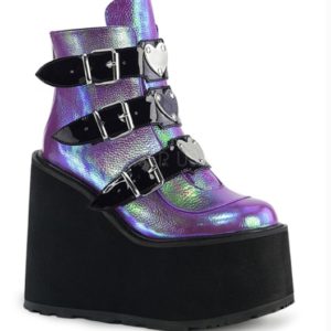 Metal Buckle Ankle Boots