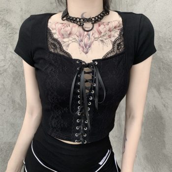 Lace Crop Tops
