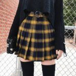 Punk Style Plaid Skirt
