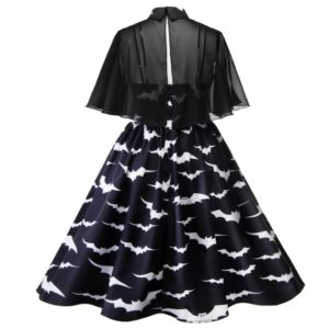 Bat Vintage A-Line Dress