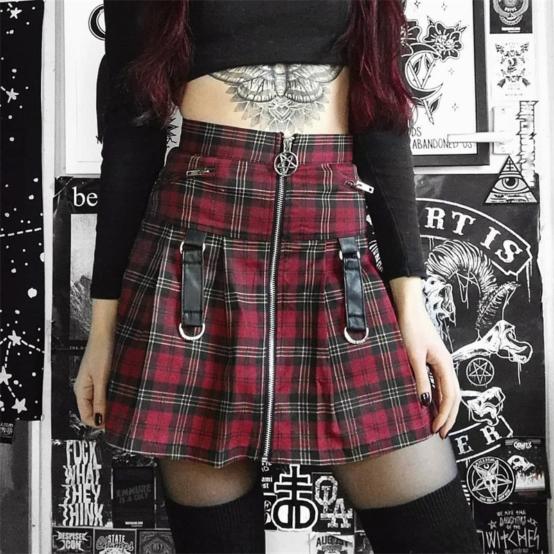 Zipper Gothic Skirt