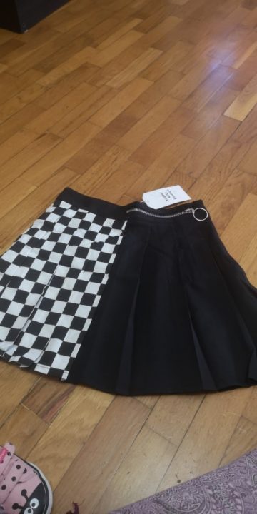 Black And White Checkered Skirt photo review