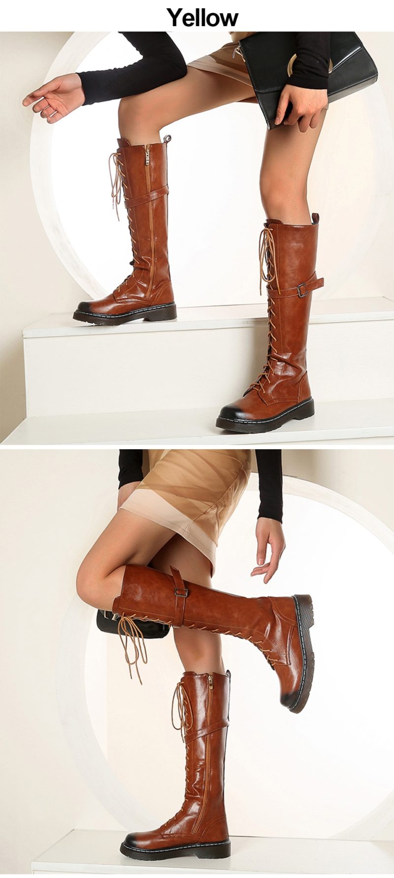 British Style Knee-high Boots