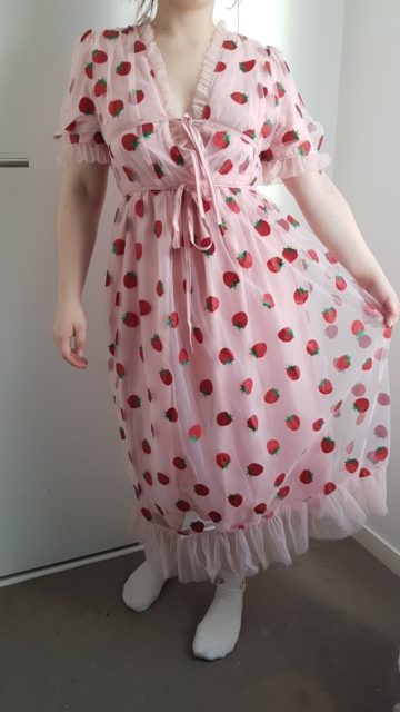 Strawberry stamping Dress photo review